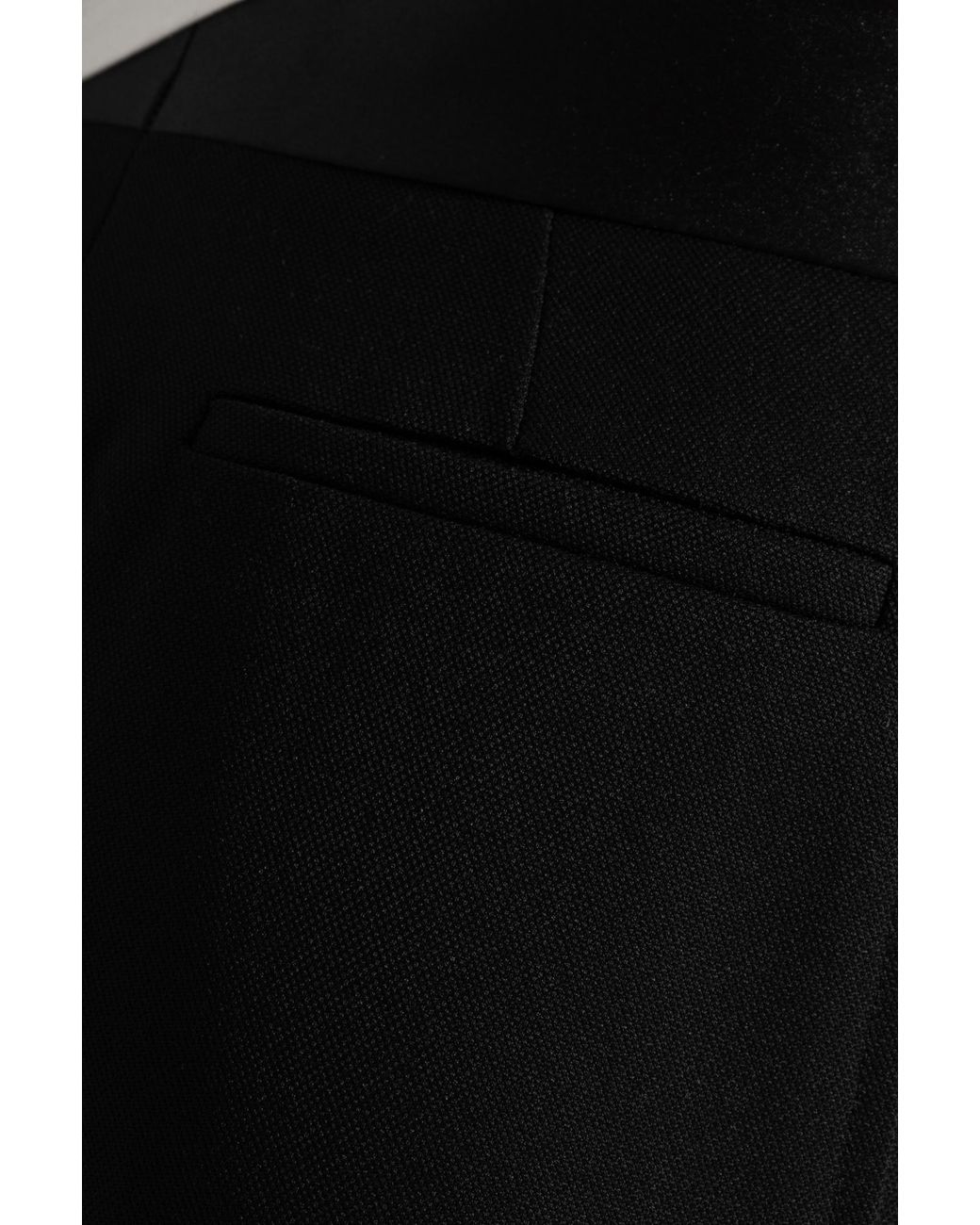 Victoria Beckham Black Pressed Crease Tailored Trousers