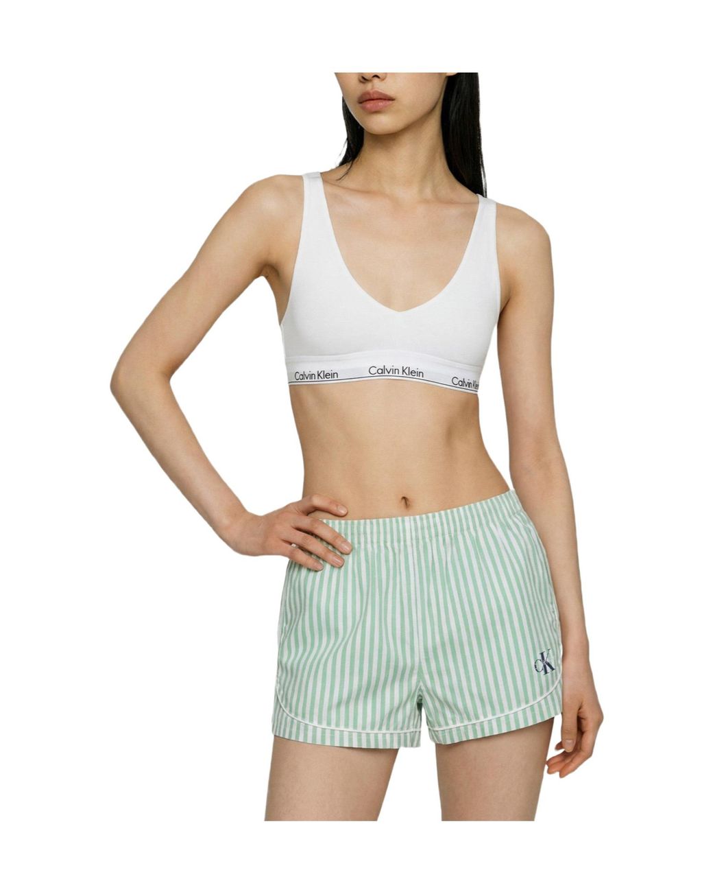 Calvin Klein Green Simple Pajama Pants