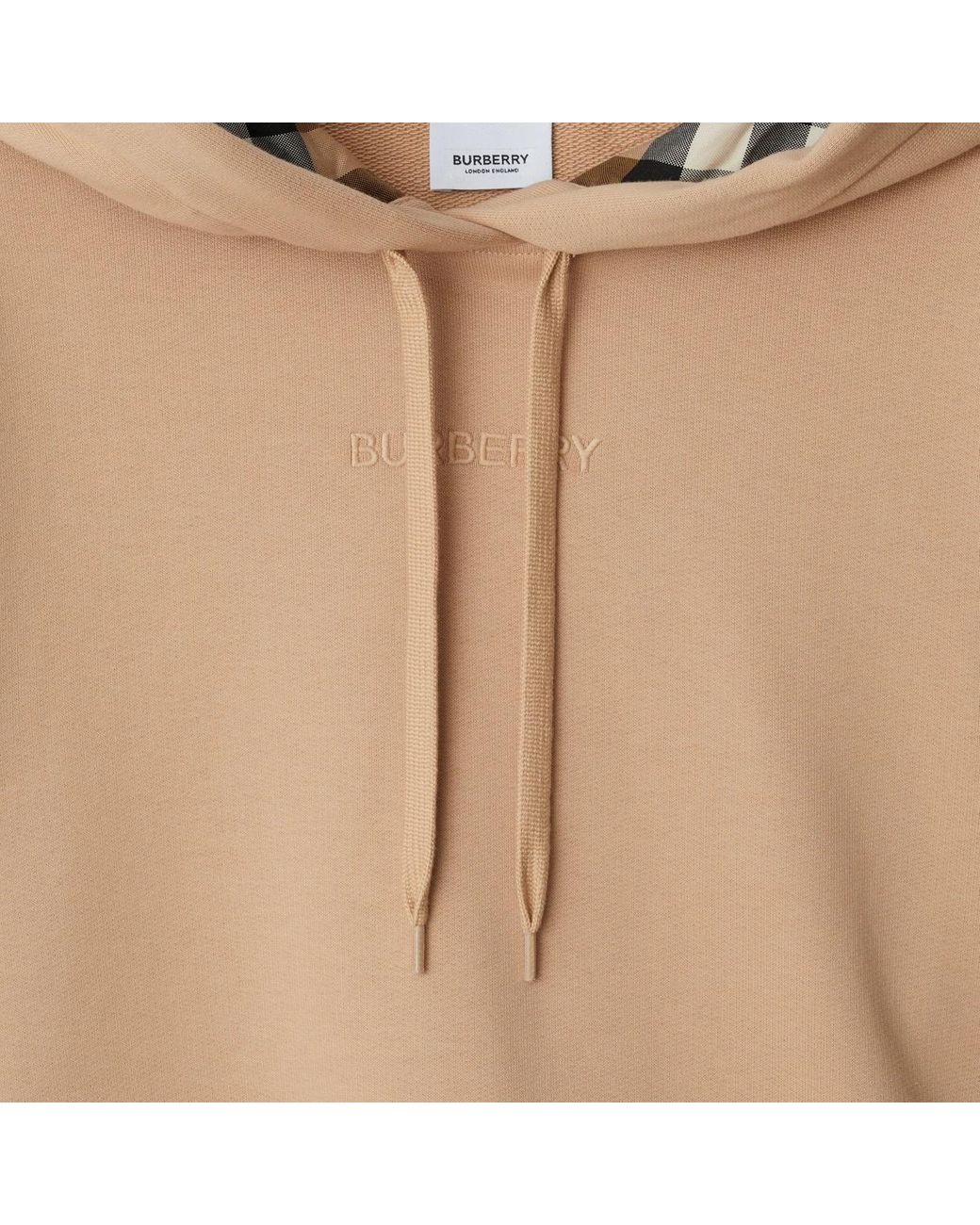 Burberry Natural Long Sleeve Short Sweater