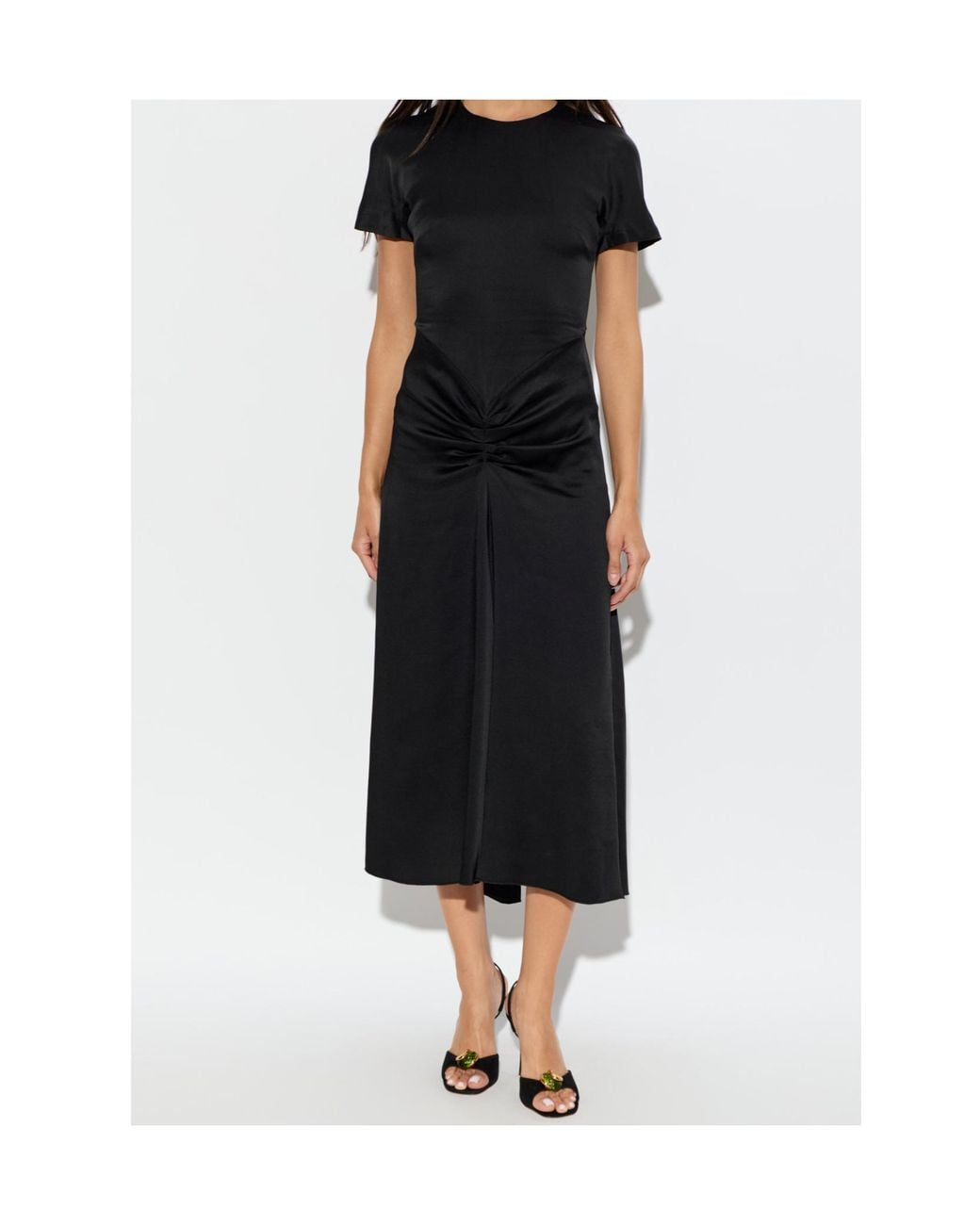Victoria Beckham Black Blaire Midi Dress