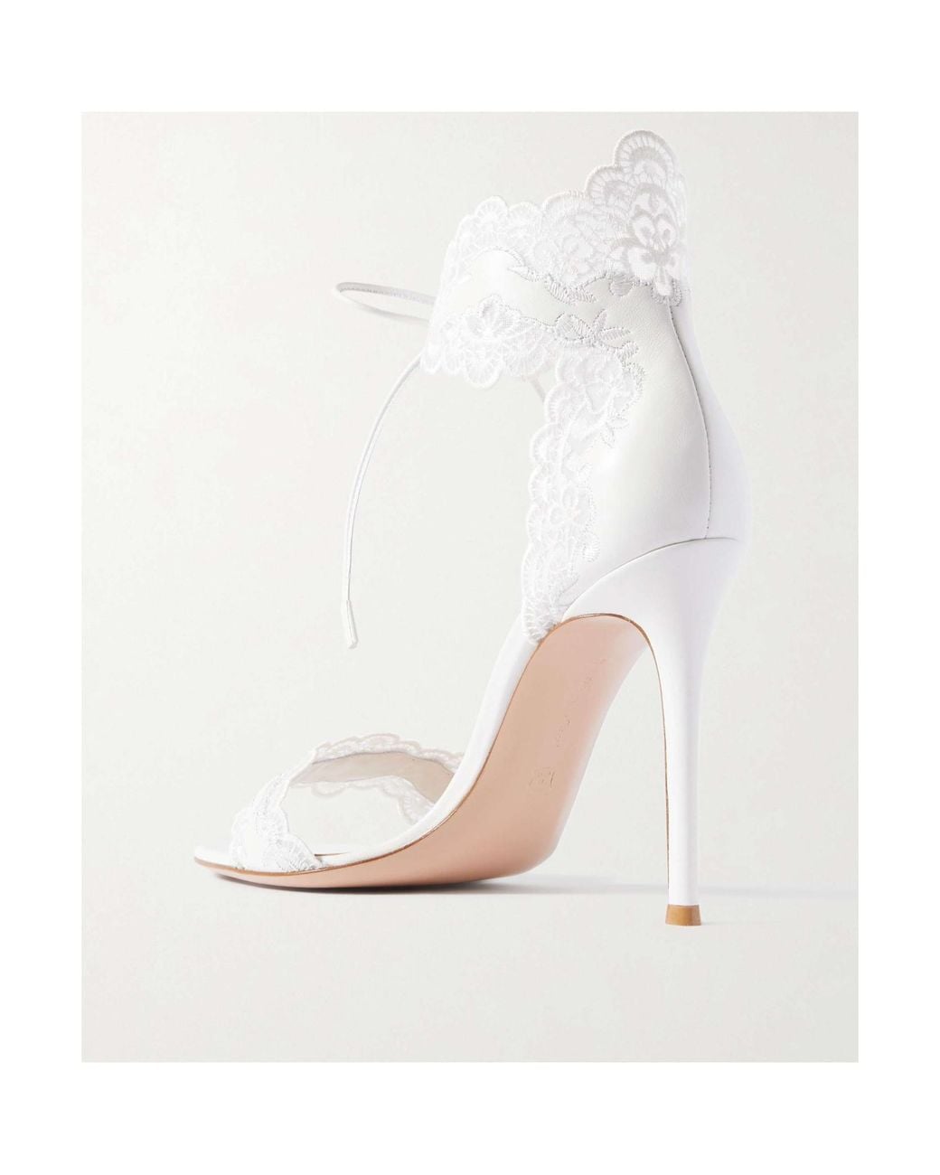Gianvito Rossi White Open-Toe High-Heel Sandals
