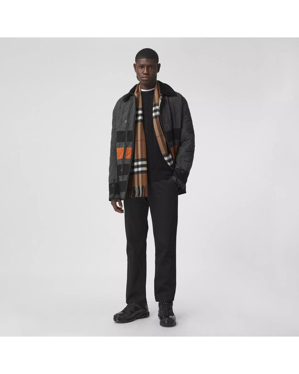 Burberry Brown The Classic Checked Scarf for men