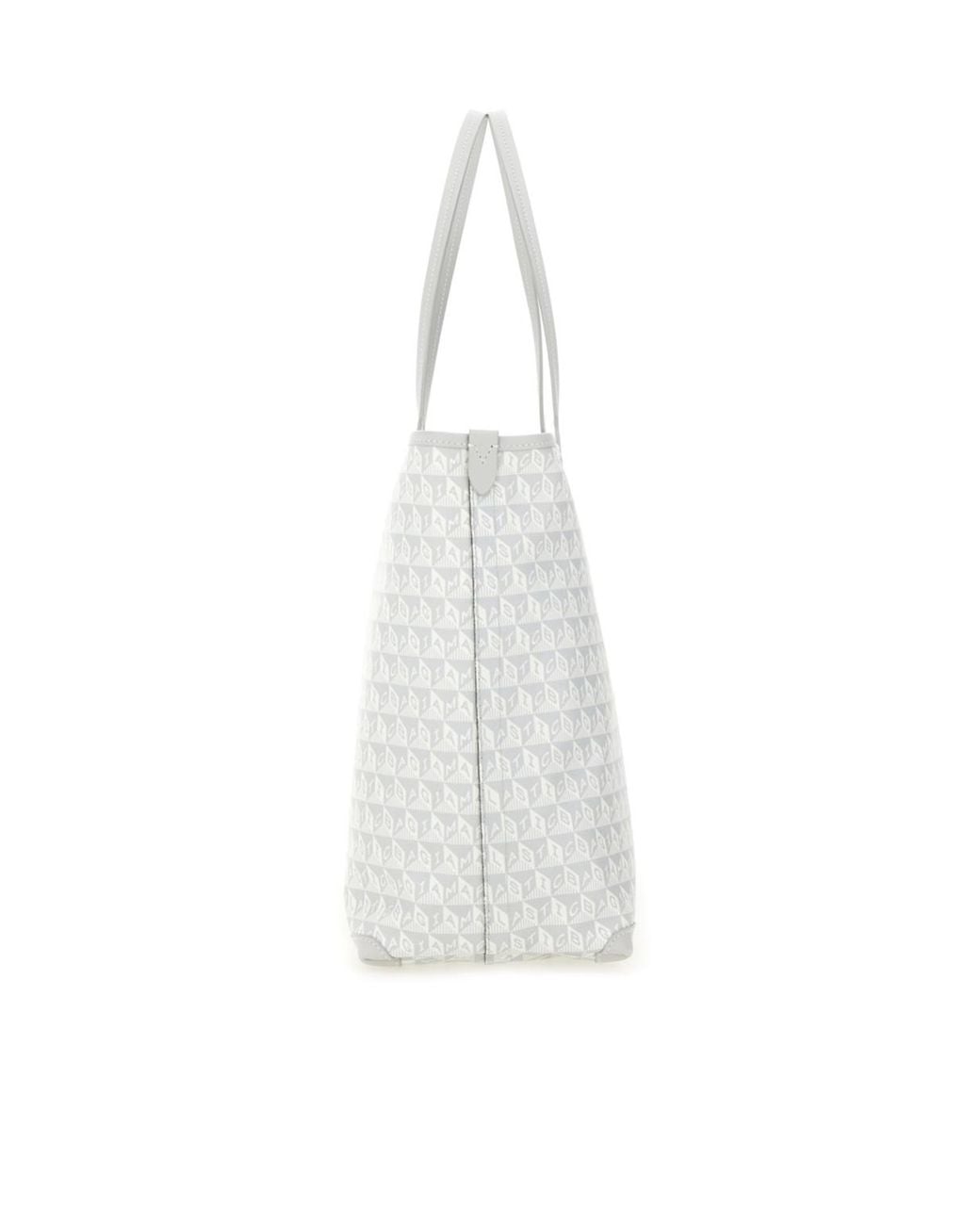 Anya Hindmarch Metallic I Am A Plastic Bag Wink Tote Cowhide