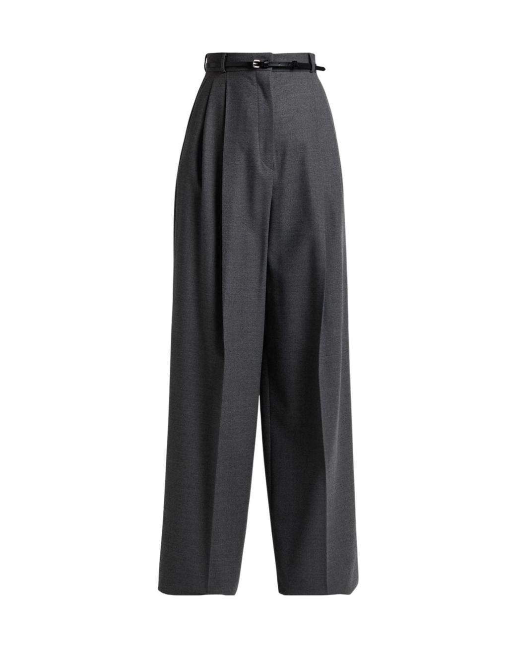 Sportmax Black Loose Straight-Leg Pants