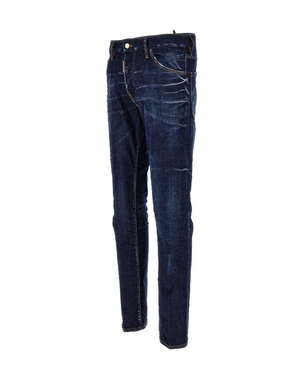DSquared² Blue Dark Clean Washed Cool Guy Jeans for men
