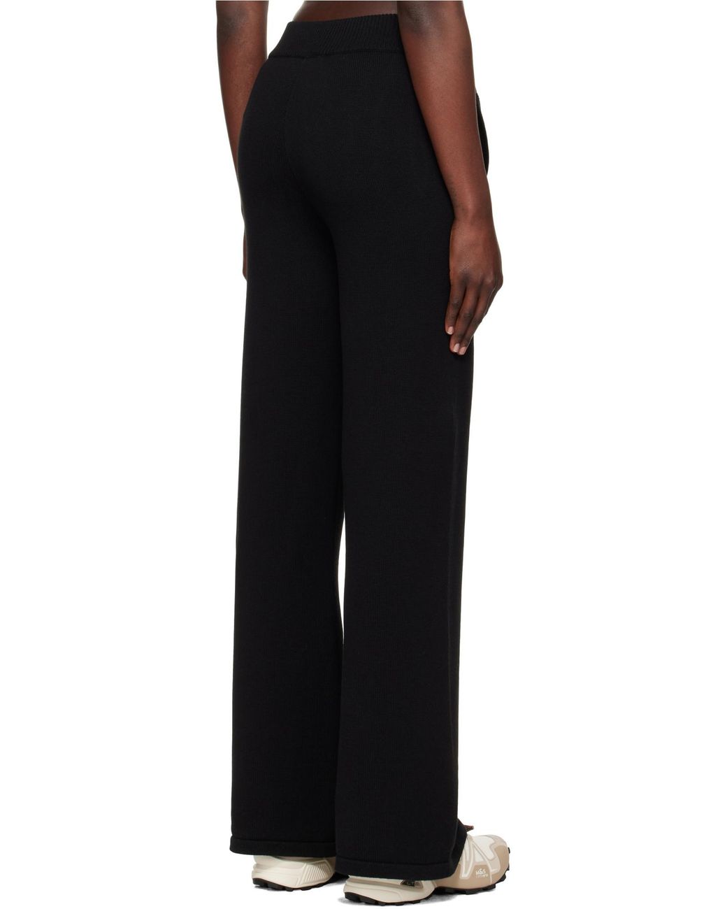 Palm Angels Black Palms Knit Pants
