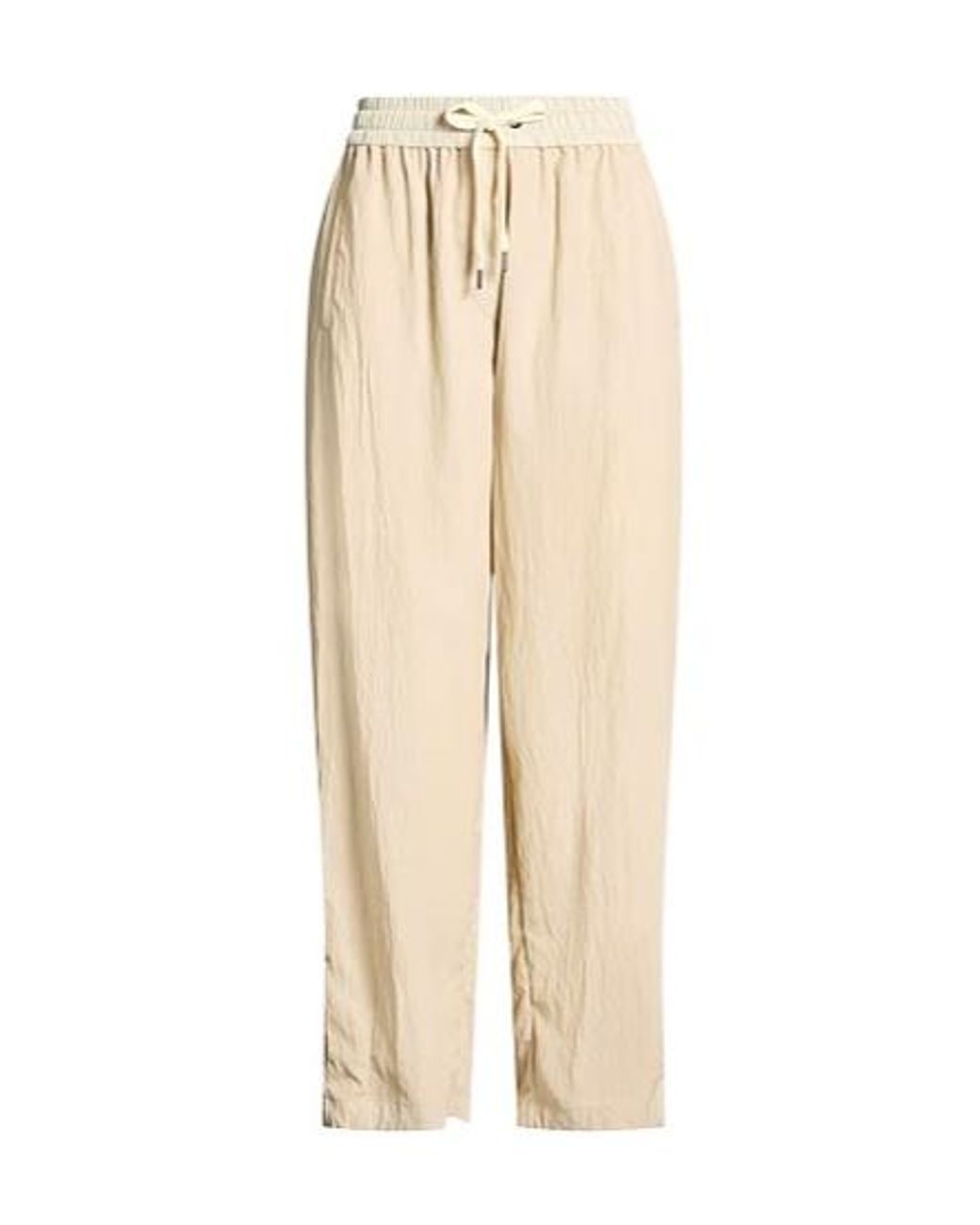 Brunello Cucinelli Natural Minimalist Tapered Pants
