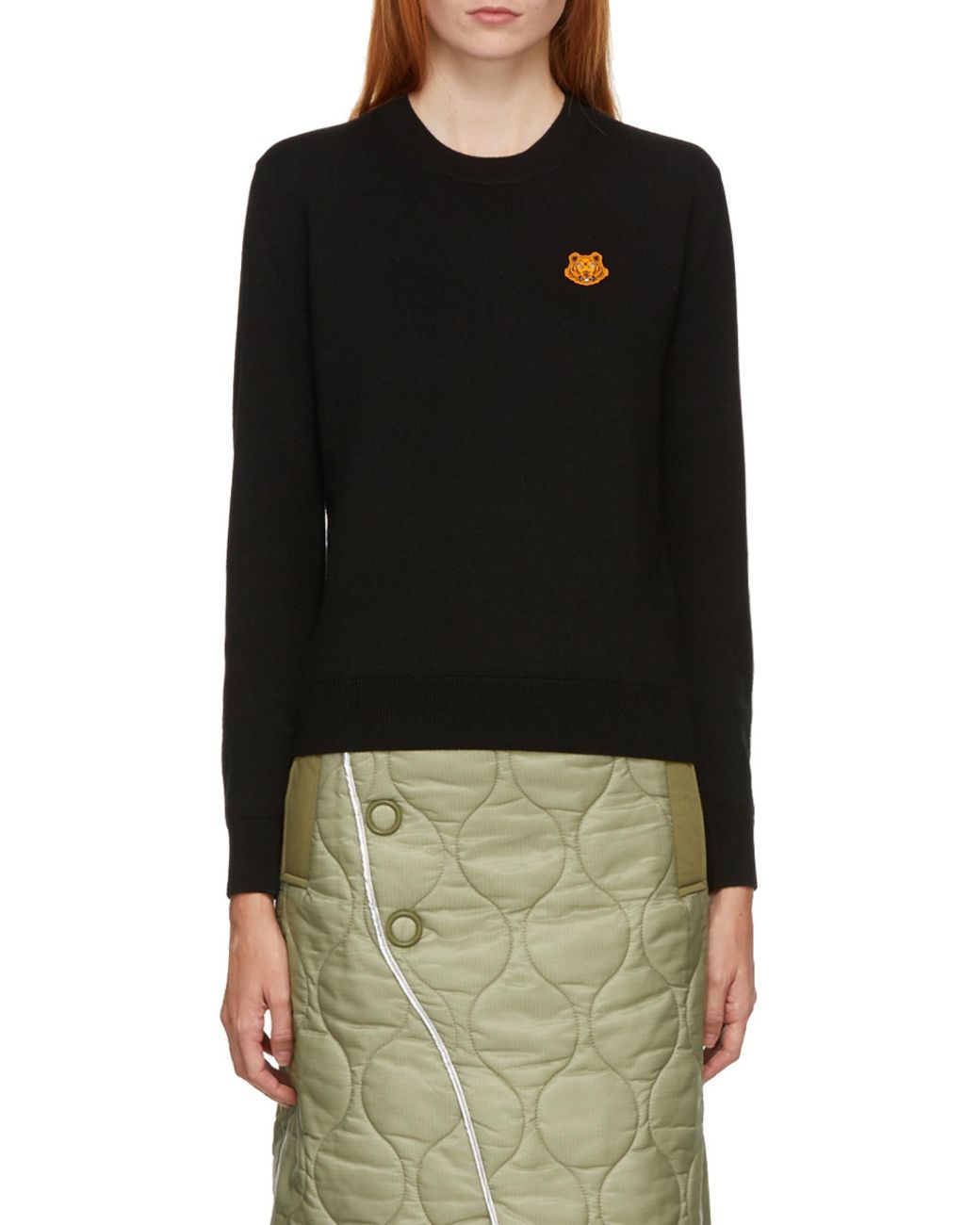 KENZO Black Tiger Crest Knit Jumper