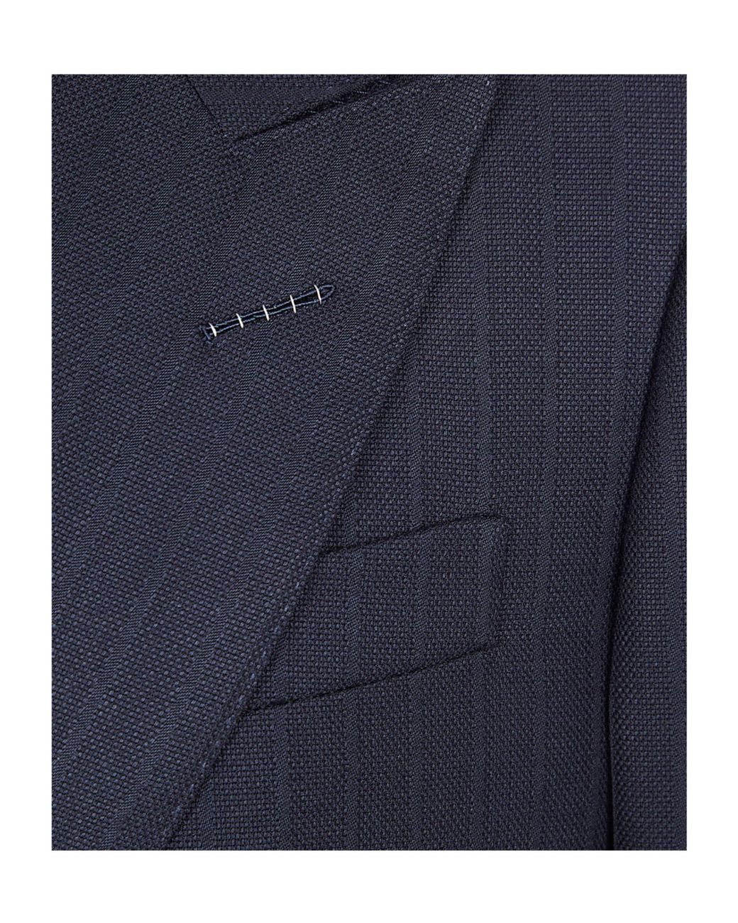 Tom Ford Blue Striped Double-Breasted Suit Jacket for men