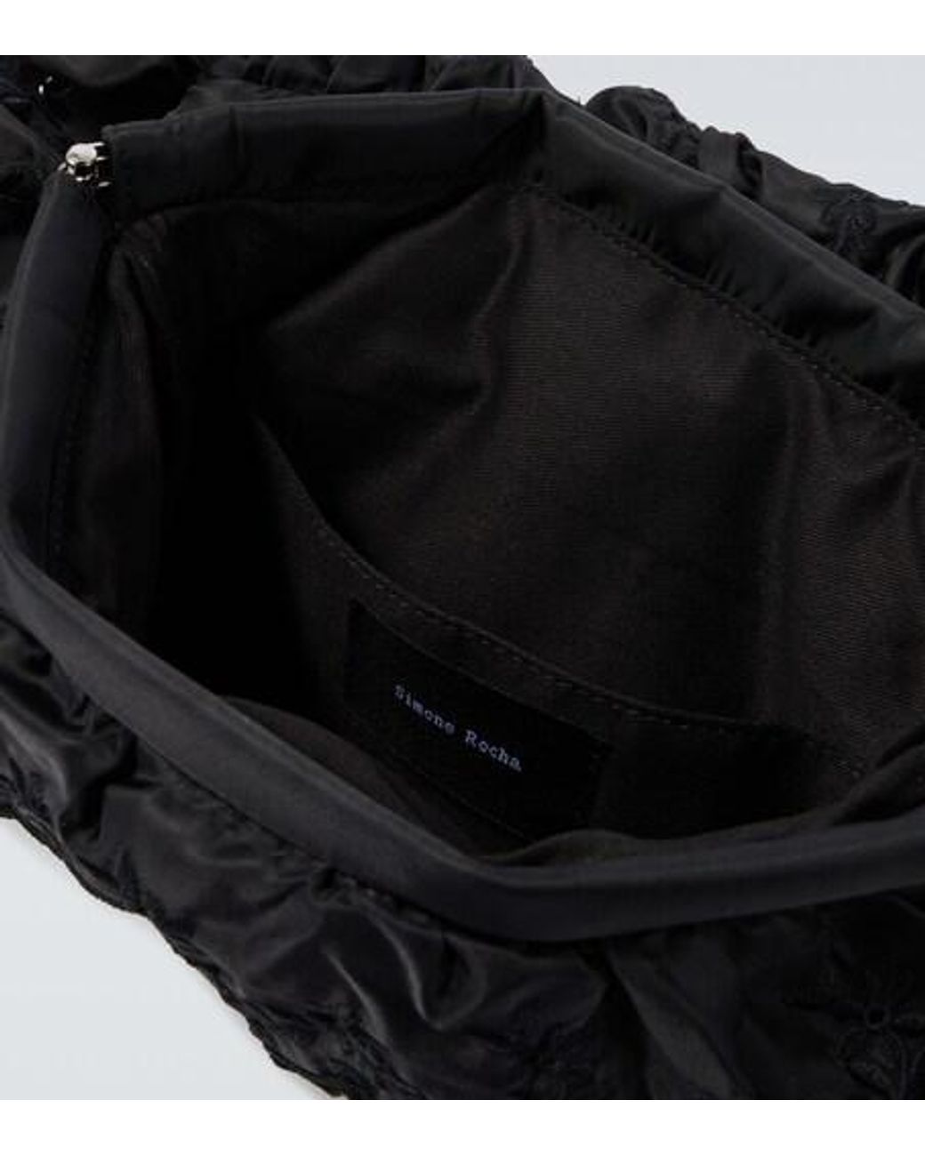 Simone Rocha Black Pillowcase Embellished Clutch for men