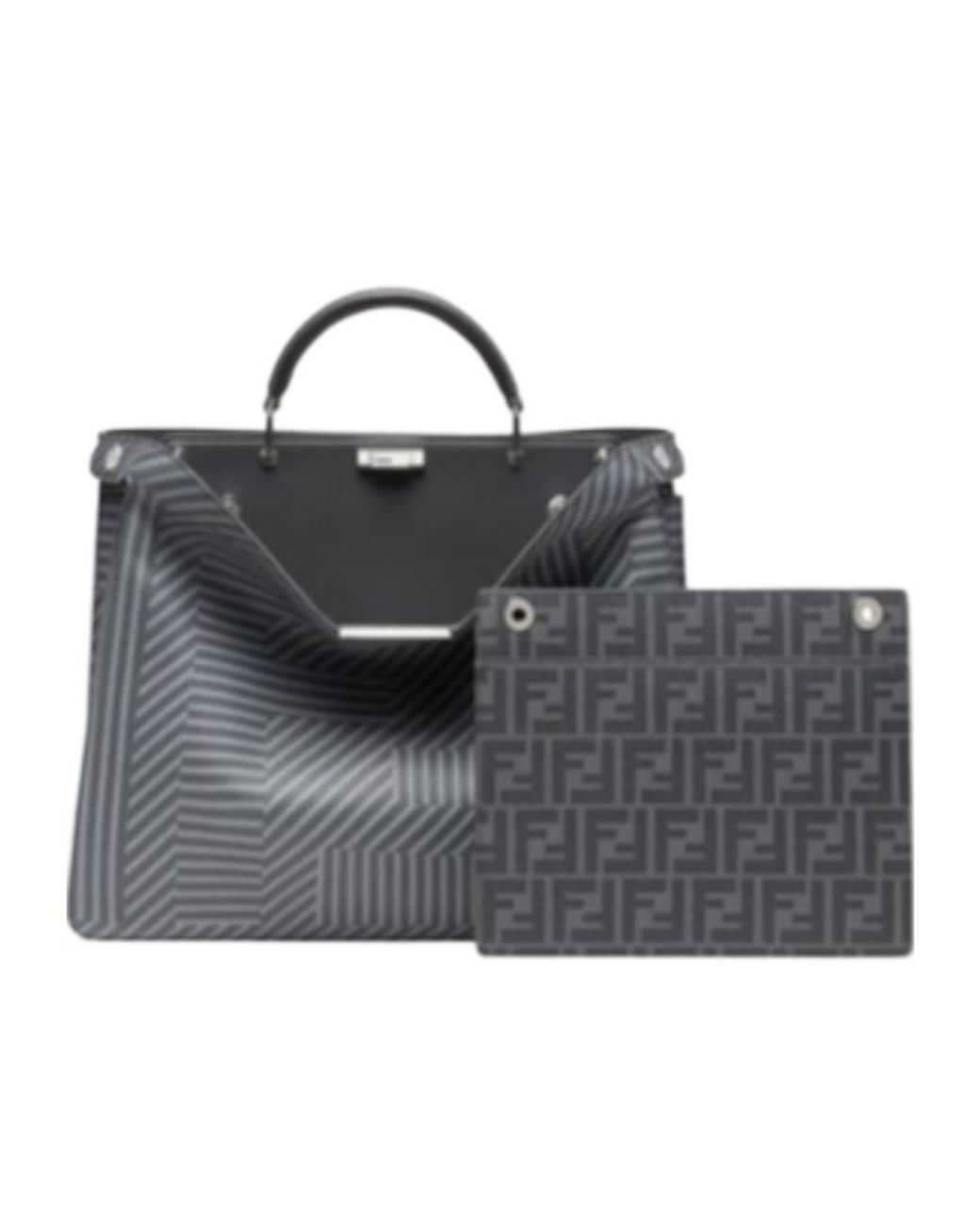 Fendi Black Peekaboo Iseeu Medium Tote Bag for men