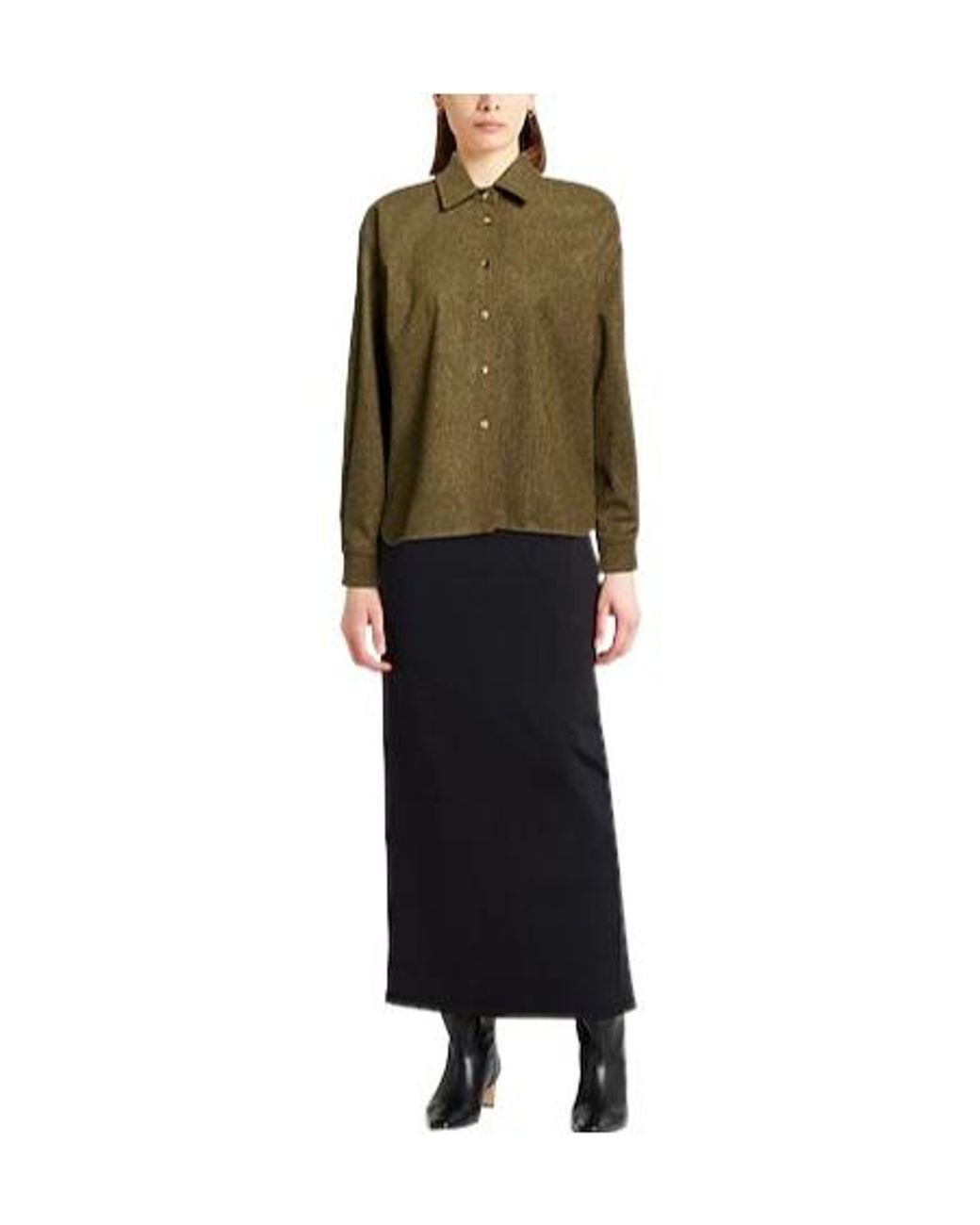 Max Mara Green Plain Colour Shirts