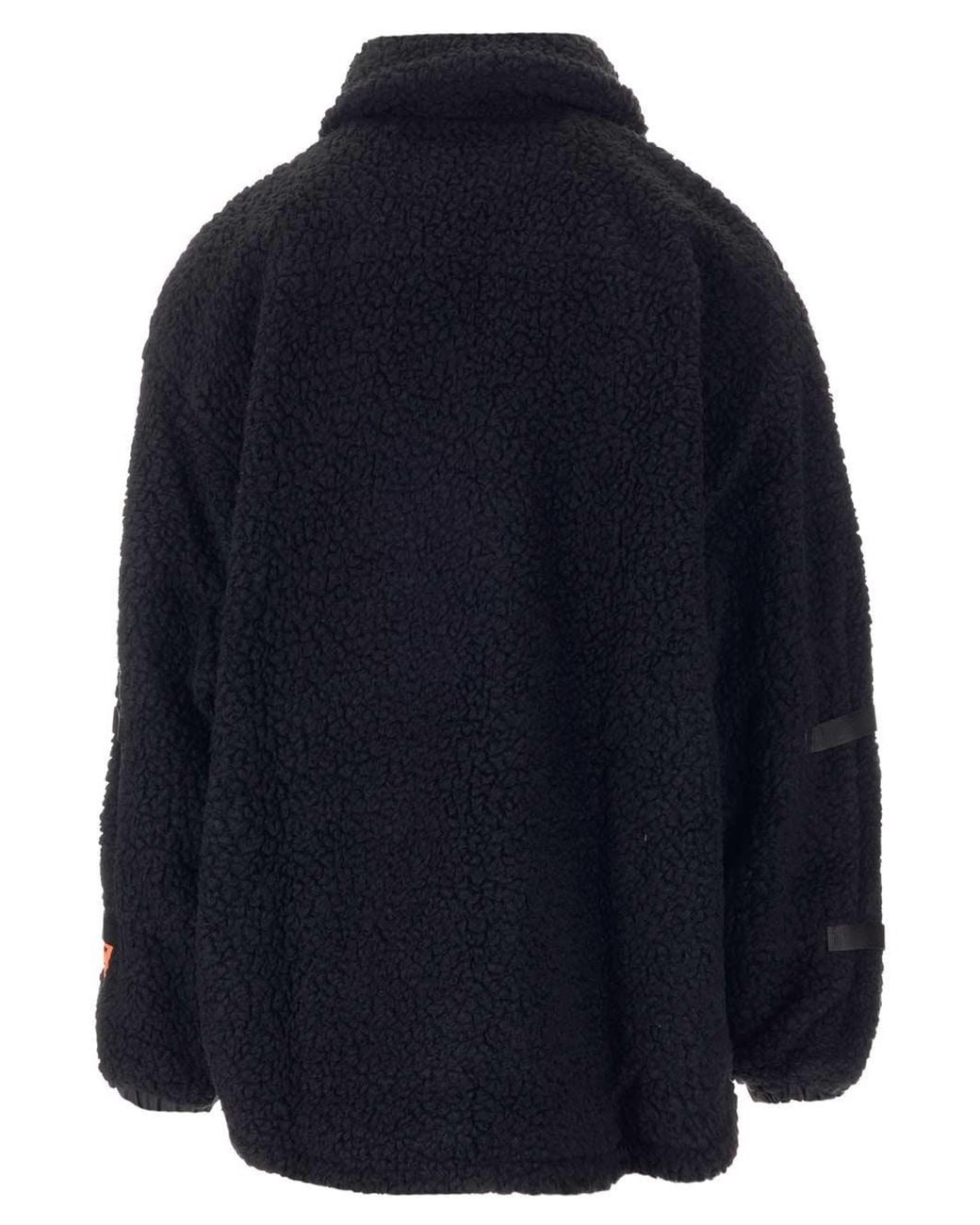Heron Preston Blue Zip-Fastening Fleece Jacket for men