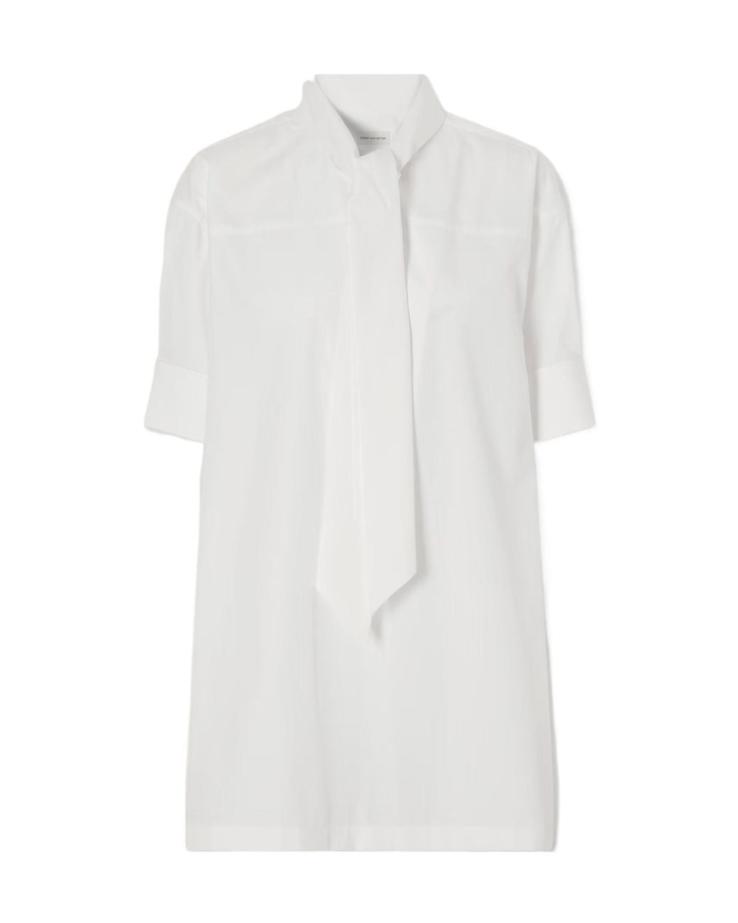 Dries Van Noten White Loose Cotton Shirt