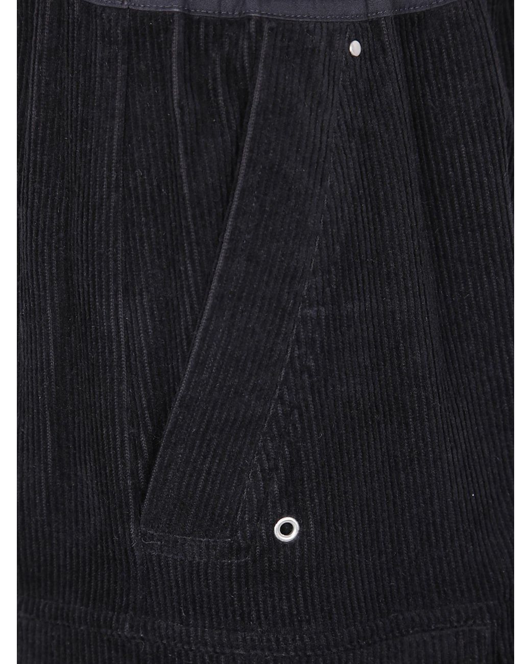 Rick Owens Blue Bella Zip-Fly Drawstring Cargo Trousers for men