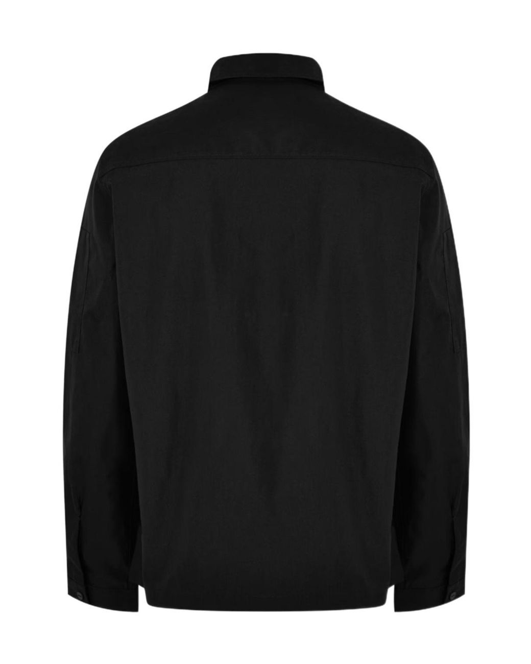 Boss Blue Hugo Emmond Cotton Long Sleeve Zip Overshirt for men