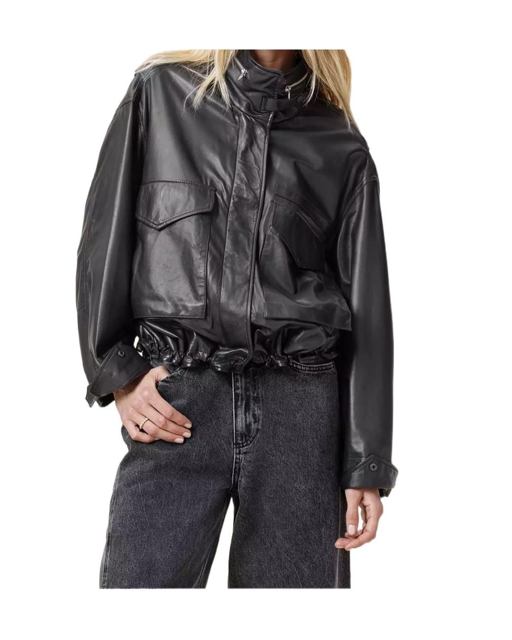 AllSaints Black Moto Jacket