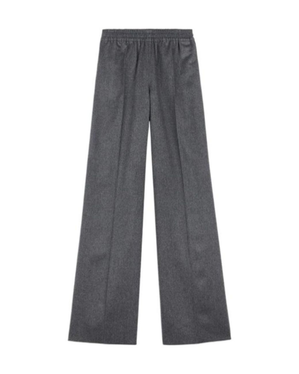 Tod's Gray Elasticated Waist Tailored Pants