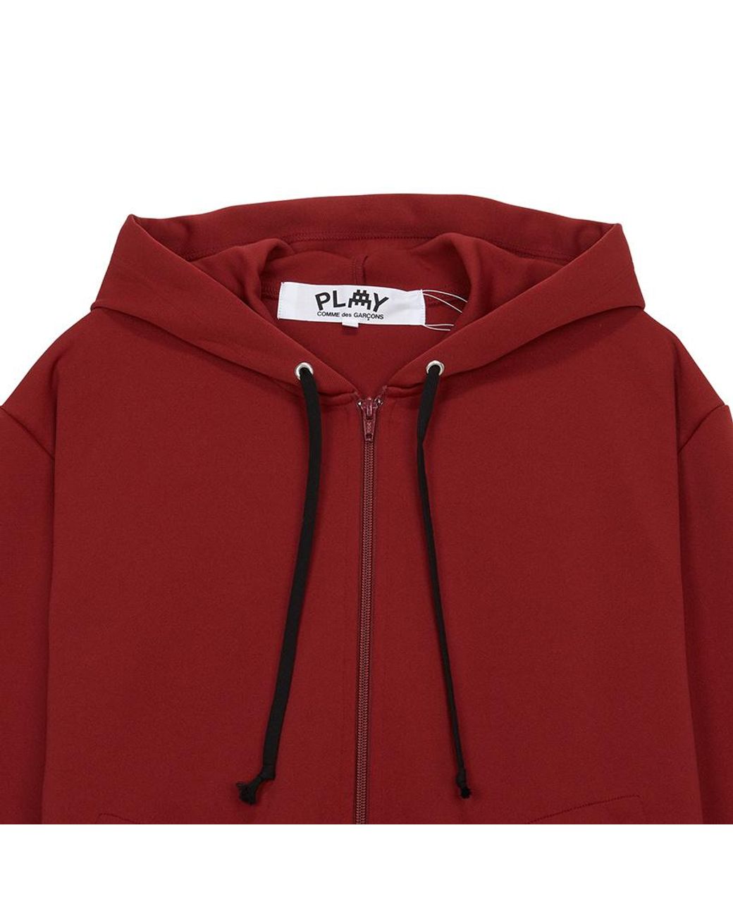 COMME DES GARÇONS PLAY Red X Invader Pixelated-Heart Hoodie for men
