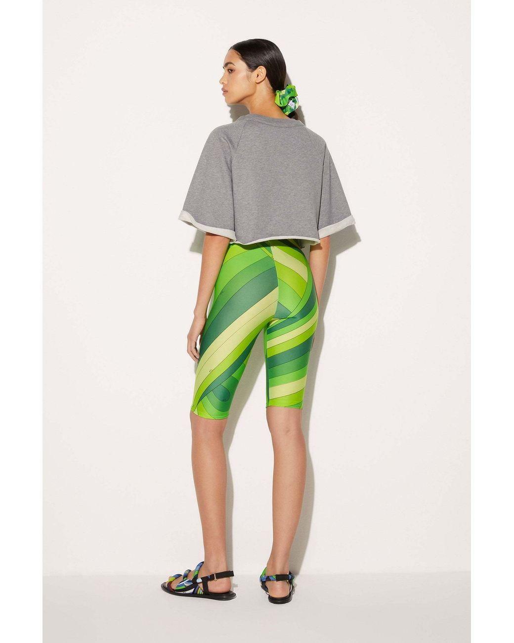 Emilio Pucci Multicolor Pucci Melange-Effect Drawstring Top