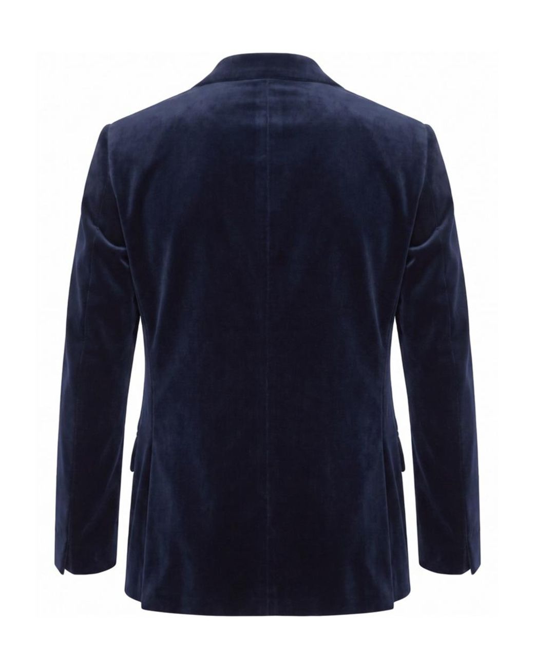 Lardini Blue Velvet Peak-Lapel Blazer for men