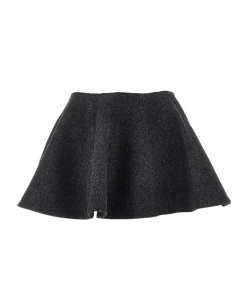 Ganni Black Going To Wheel Flared Skirt