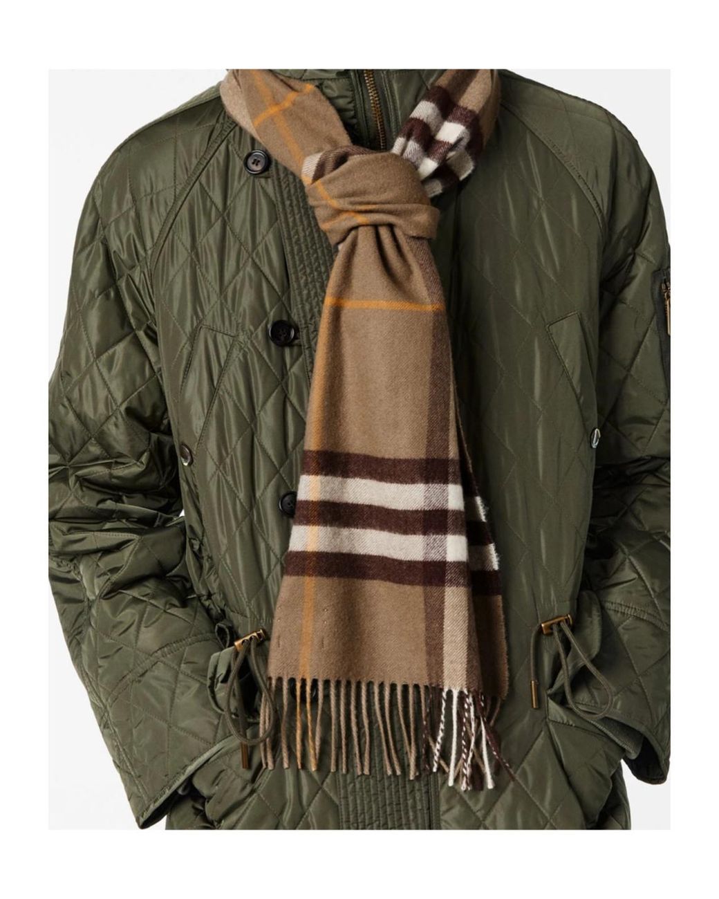 Burberry Multicolor Plaid Pattern Scarf for men