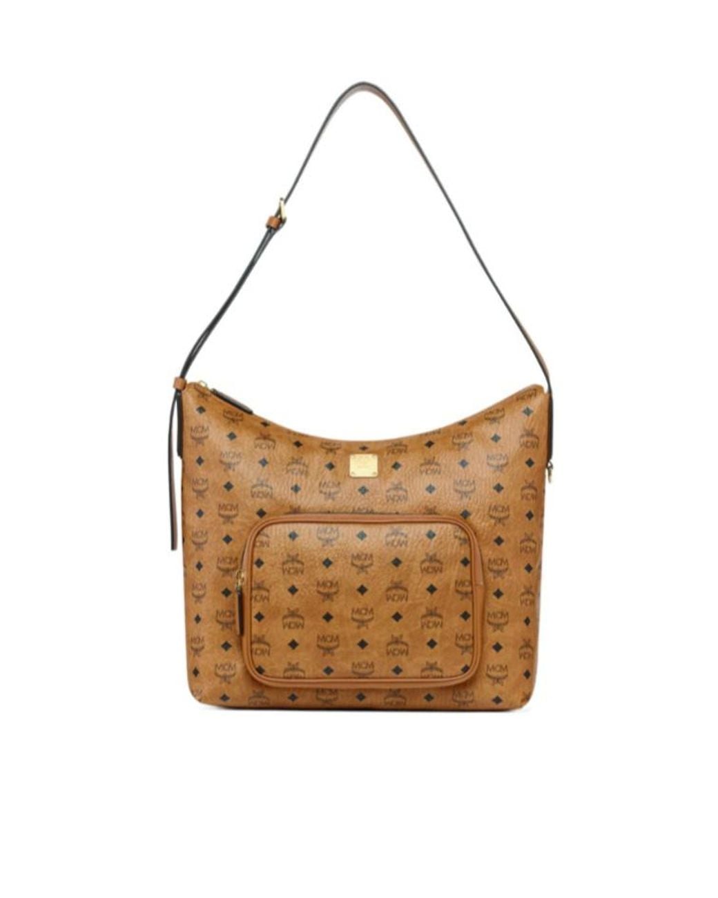 MCM Brown Aren Logo-Print Tote Bag for men