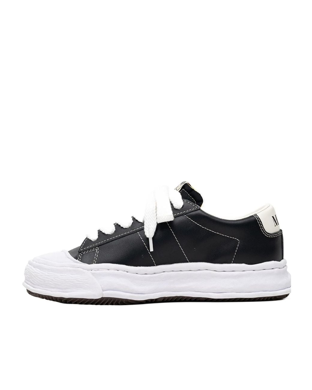 Maison Mihara Yasuhiro Black 'Jackson' Og Sole Leather Low-Top Sneakers for men