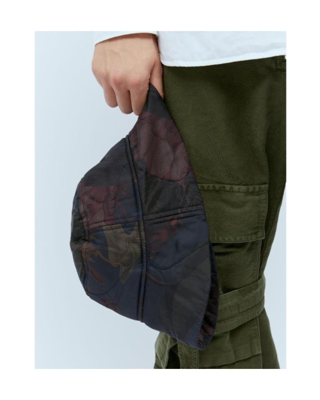 Dries Van Noten White Floral Printed Hat for men