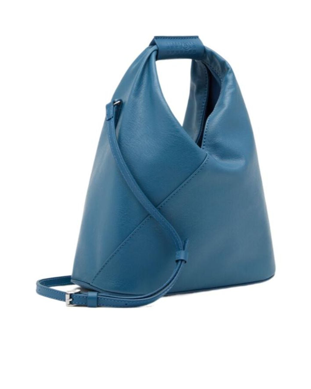 MM6 by Maison Margiela Blue Japanese Logo Detailed Crossbody Bag