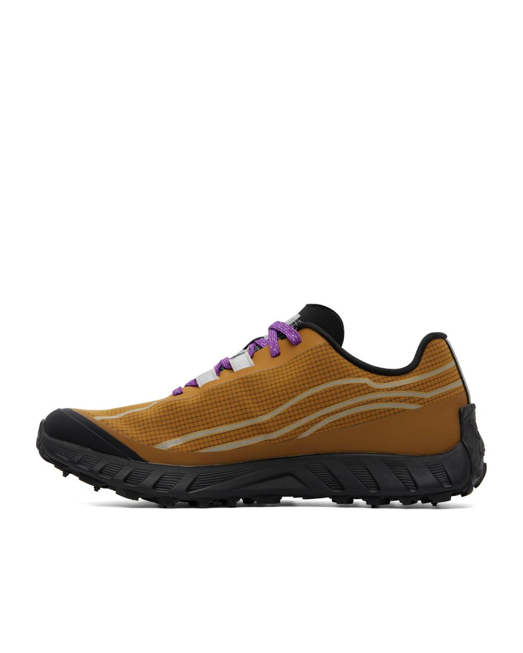 Norda Brown 002 Low-Top Lace-Up Sneakers for men