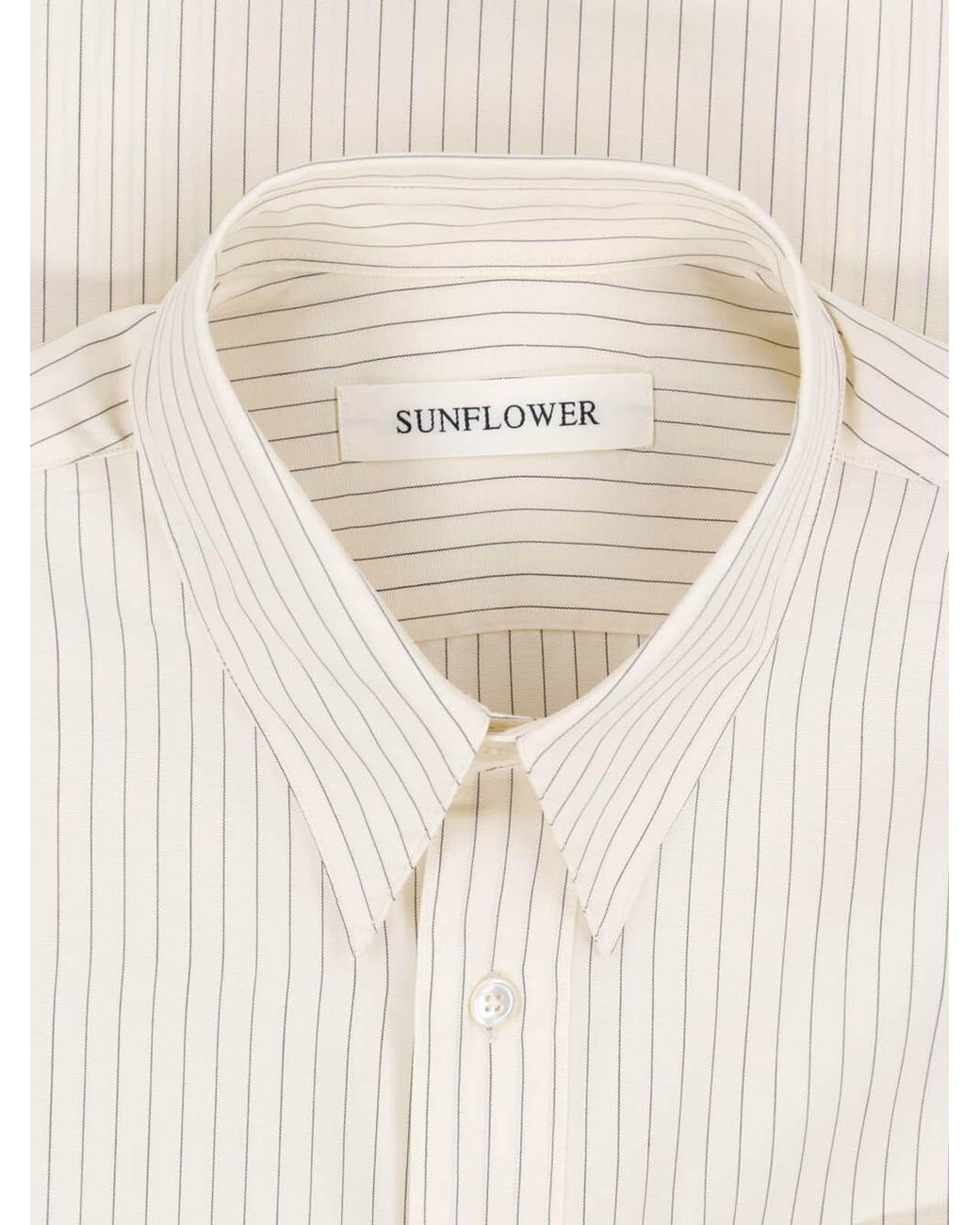 sunflower White Long Sleeve Shirt for men