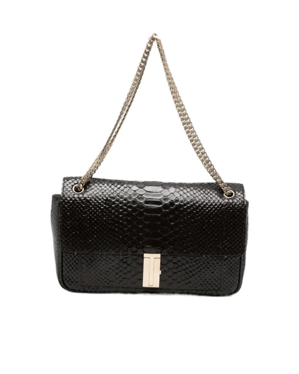 Tom Ford Black Chain-Link Shoulder Bag