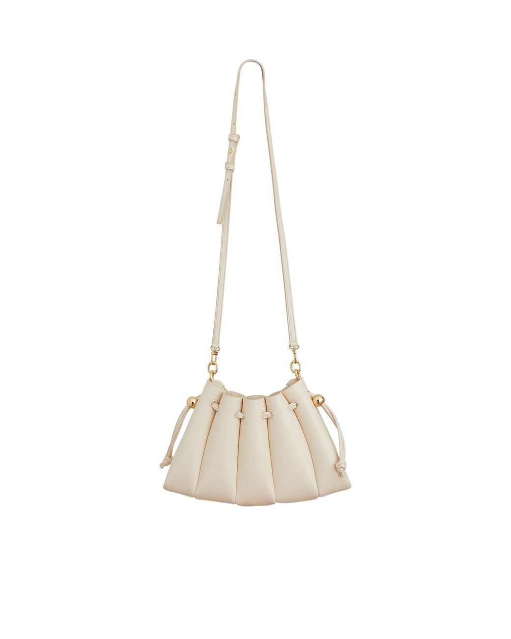 THEMOIRÈ Natural Drawstring Shoulder Bag