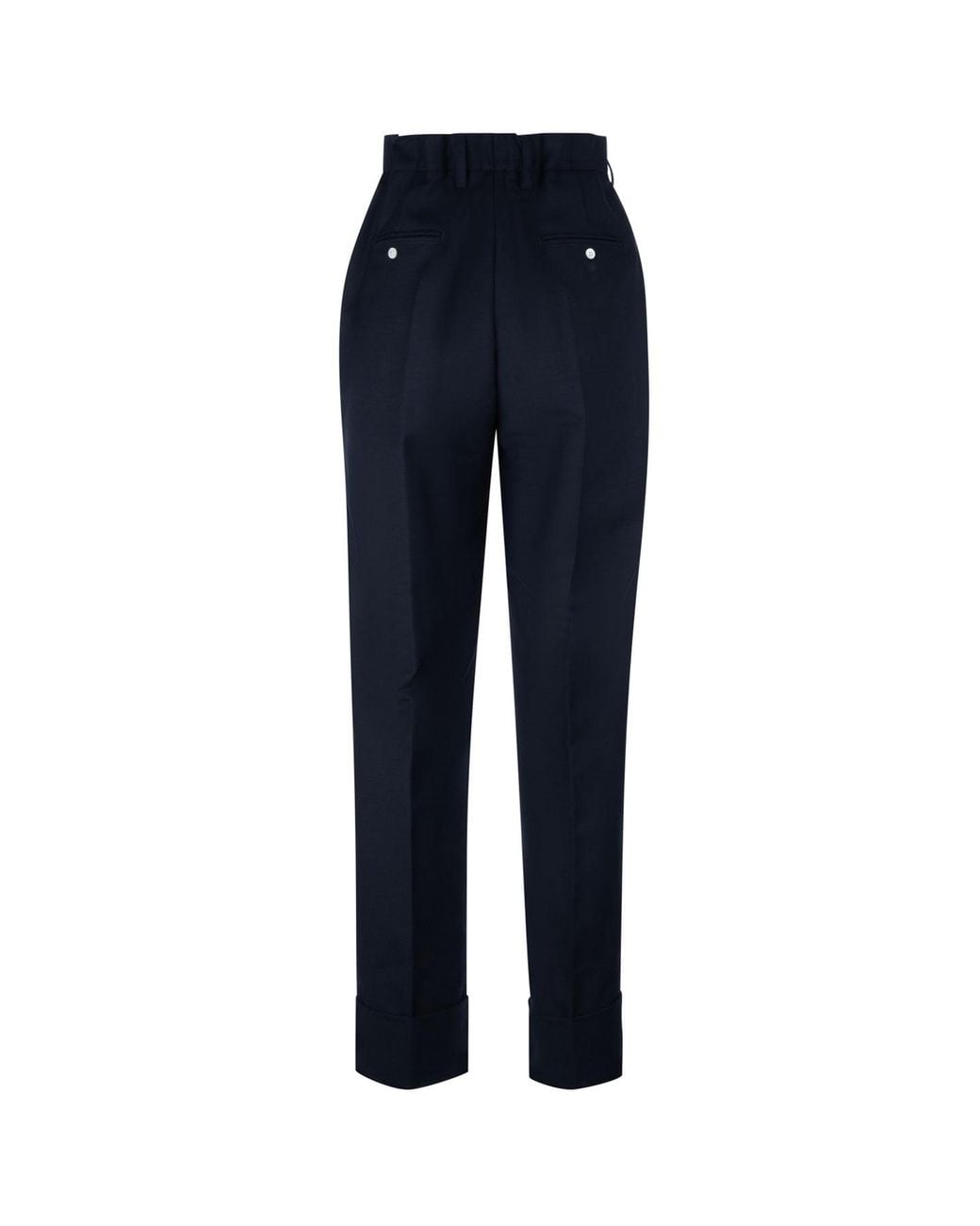 Prada Blue Pleated Tailored Trousers