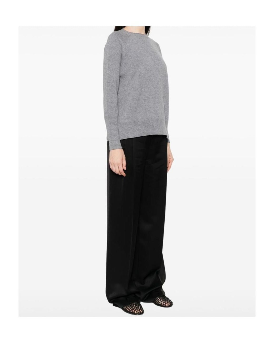 Baserange Gray Crew Neck Sweater