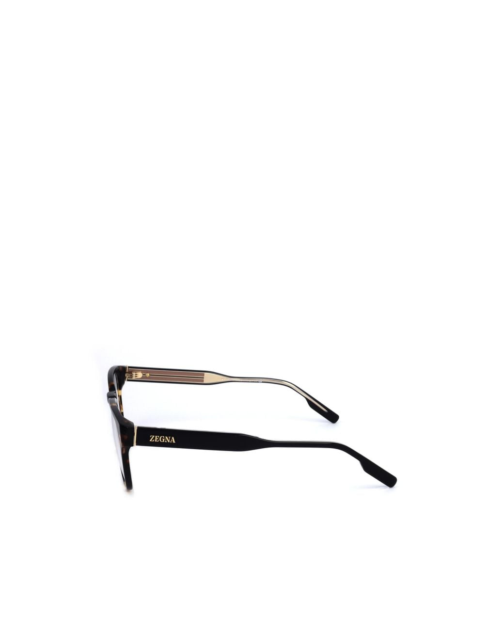 Zegna Metallic Round Frame Glasses for men