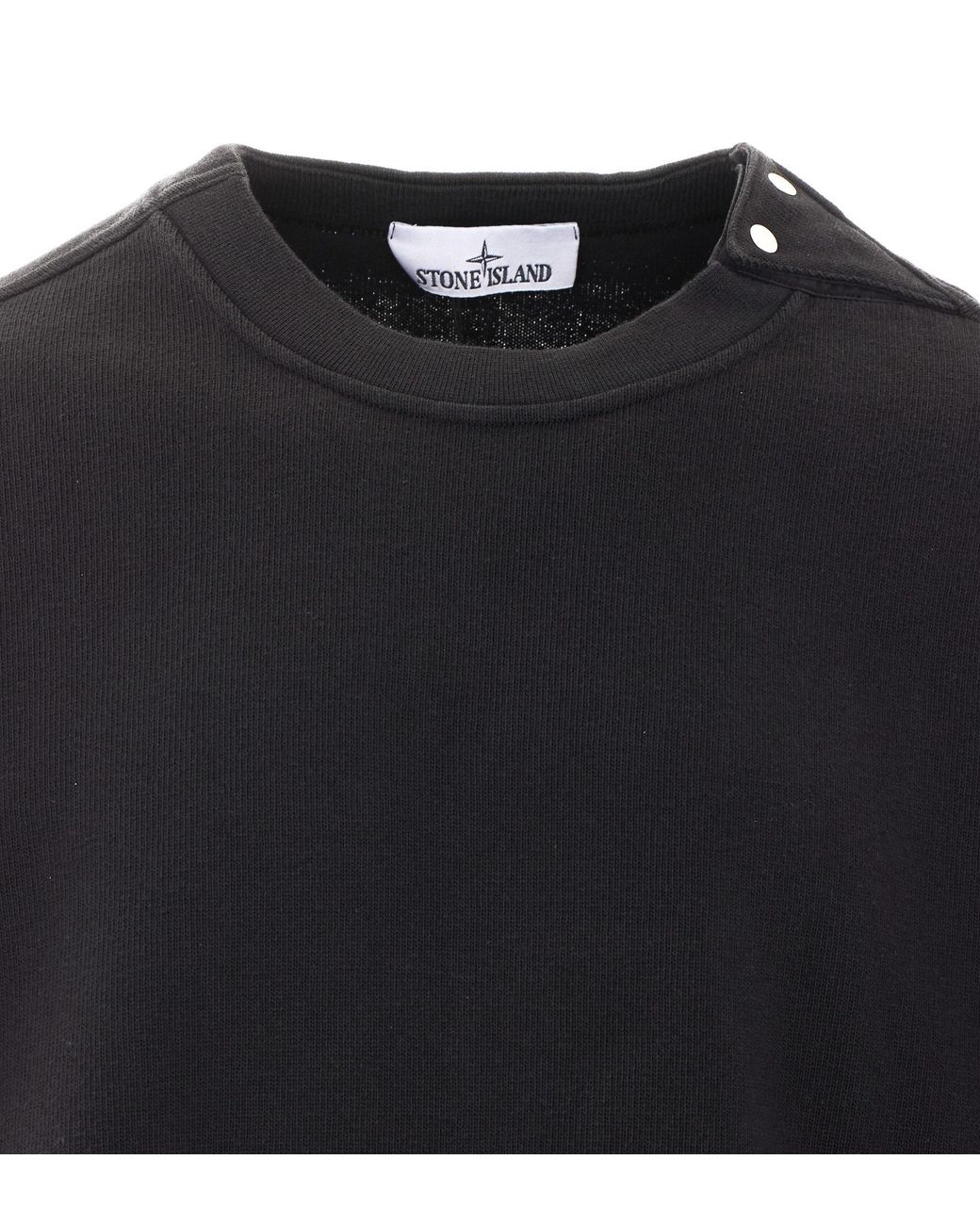 Stone Island Blue Patch Crewneck Sweatshirt for men