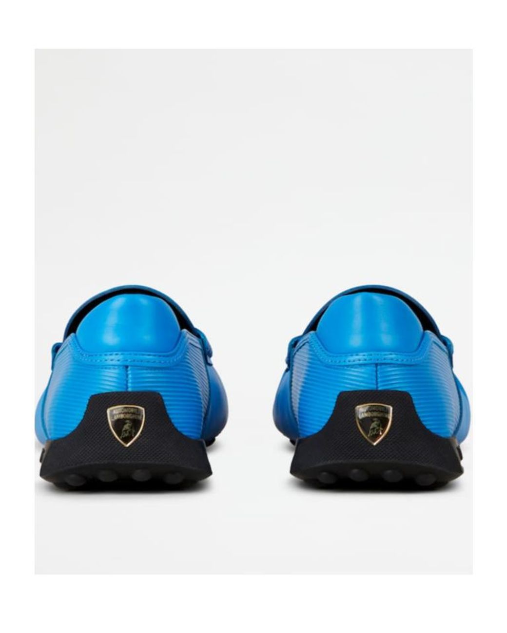 Tod's Blue Automobili Lamborghini Slip-On Leather Driving Shoes