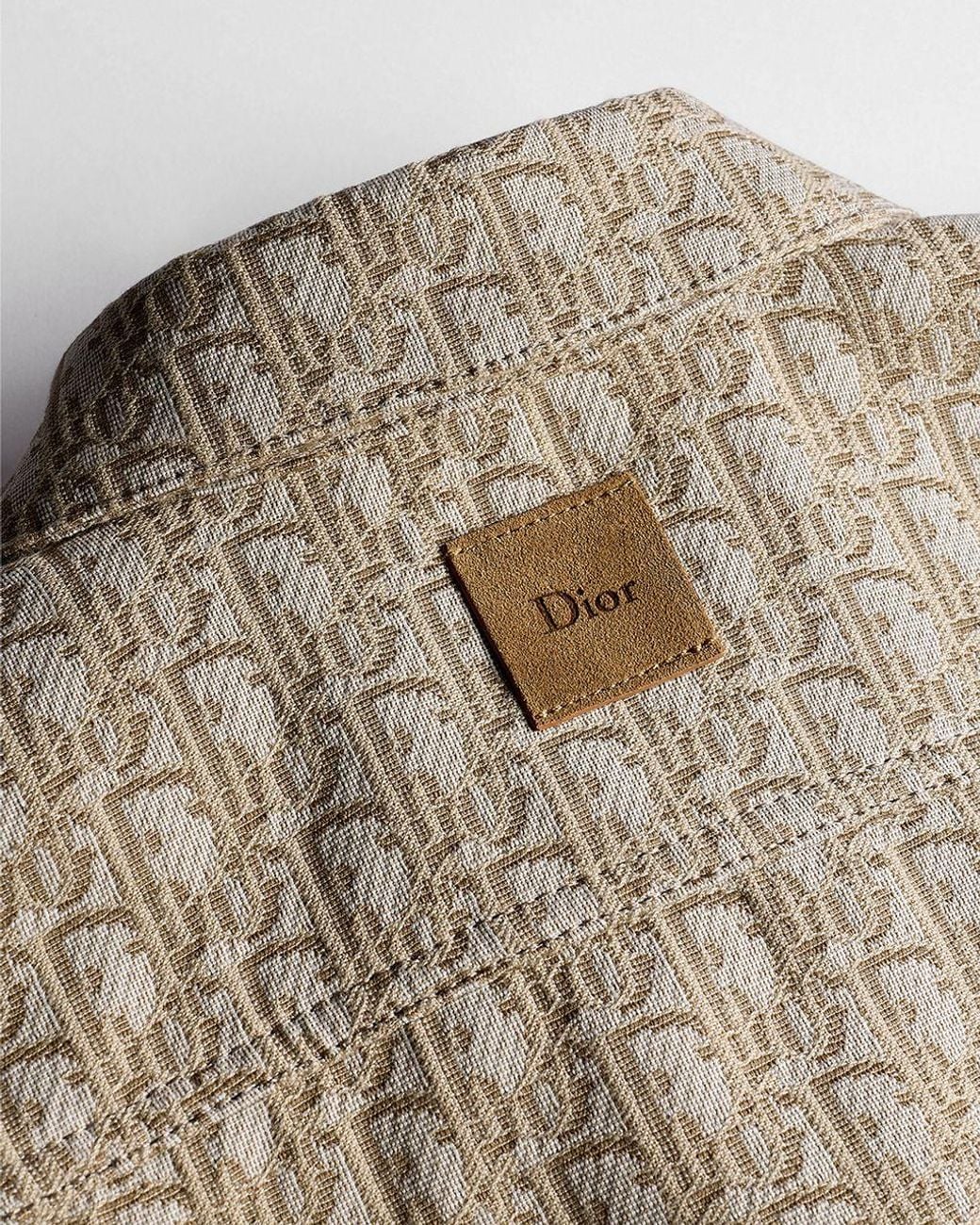 Dior Natural Oblique Cropped Jacket