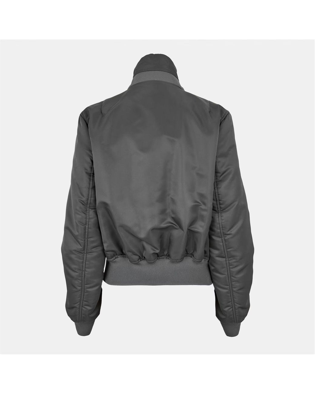 McQueen Gray Stand-Up Collar Casual Jacket