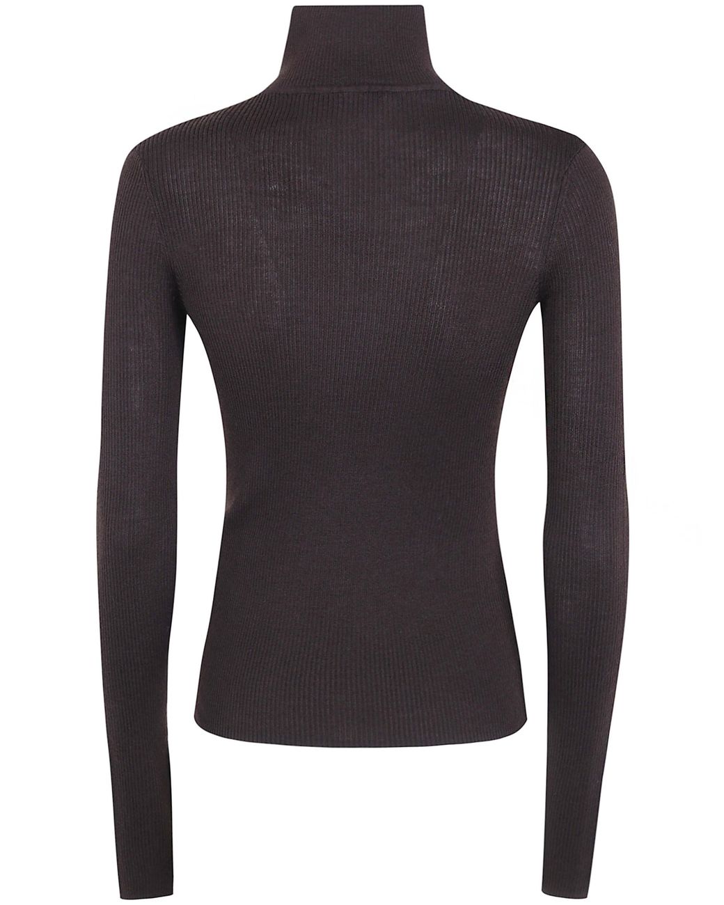 Frankie Shop Blue Sade Half-Zip Ribbed-Knit Sweater