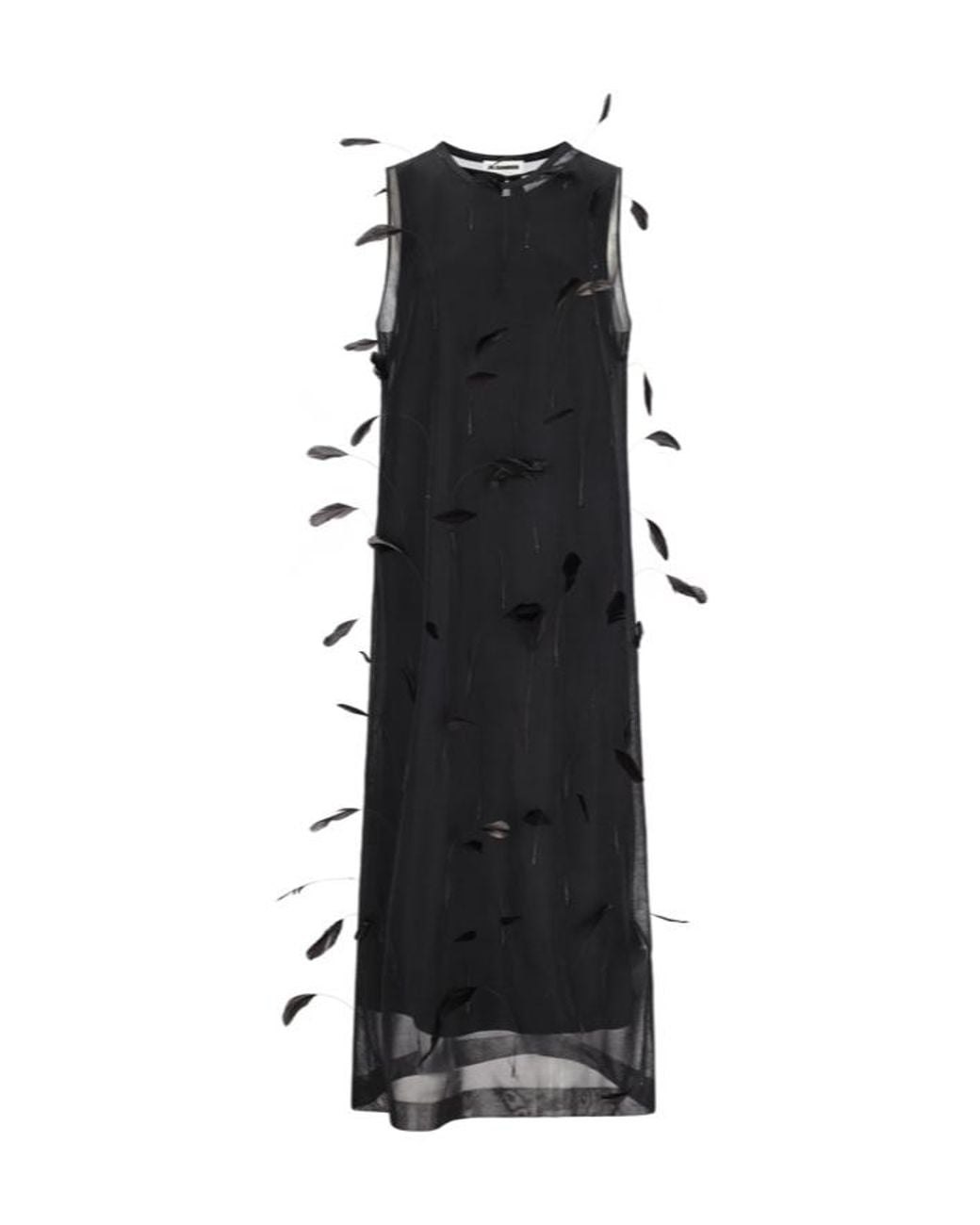 Jil Sander Black Sleeveless Maxi Dress