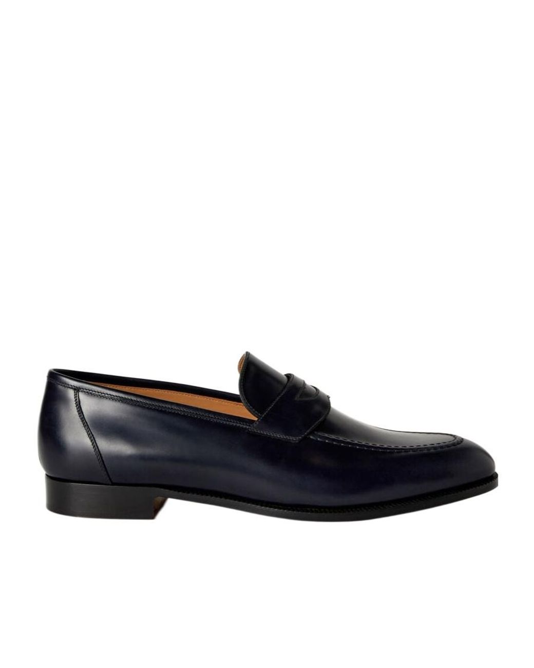 Loro Piana Black Sergio Flat Loafers for men