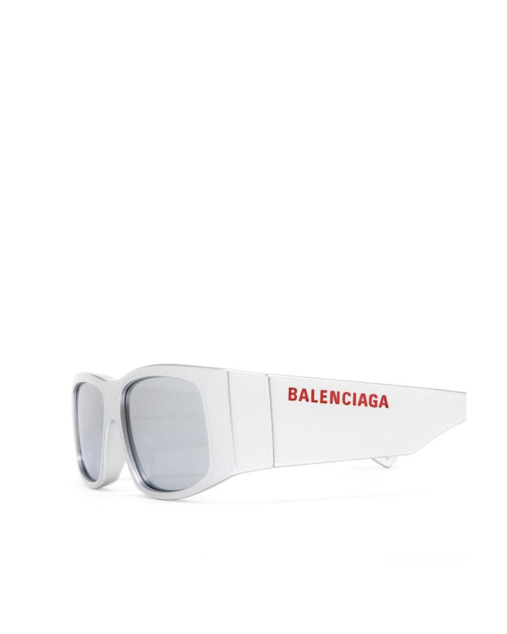 Balenciaga White Eyewear Rectangular Frame Sunglasses for men