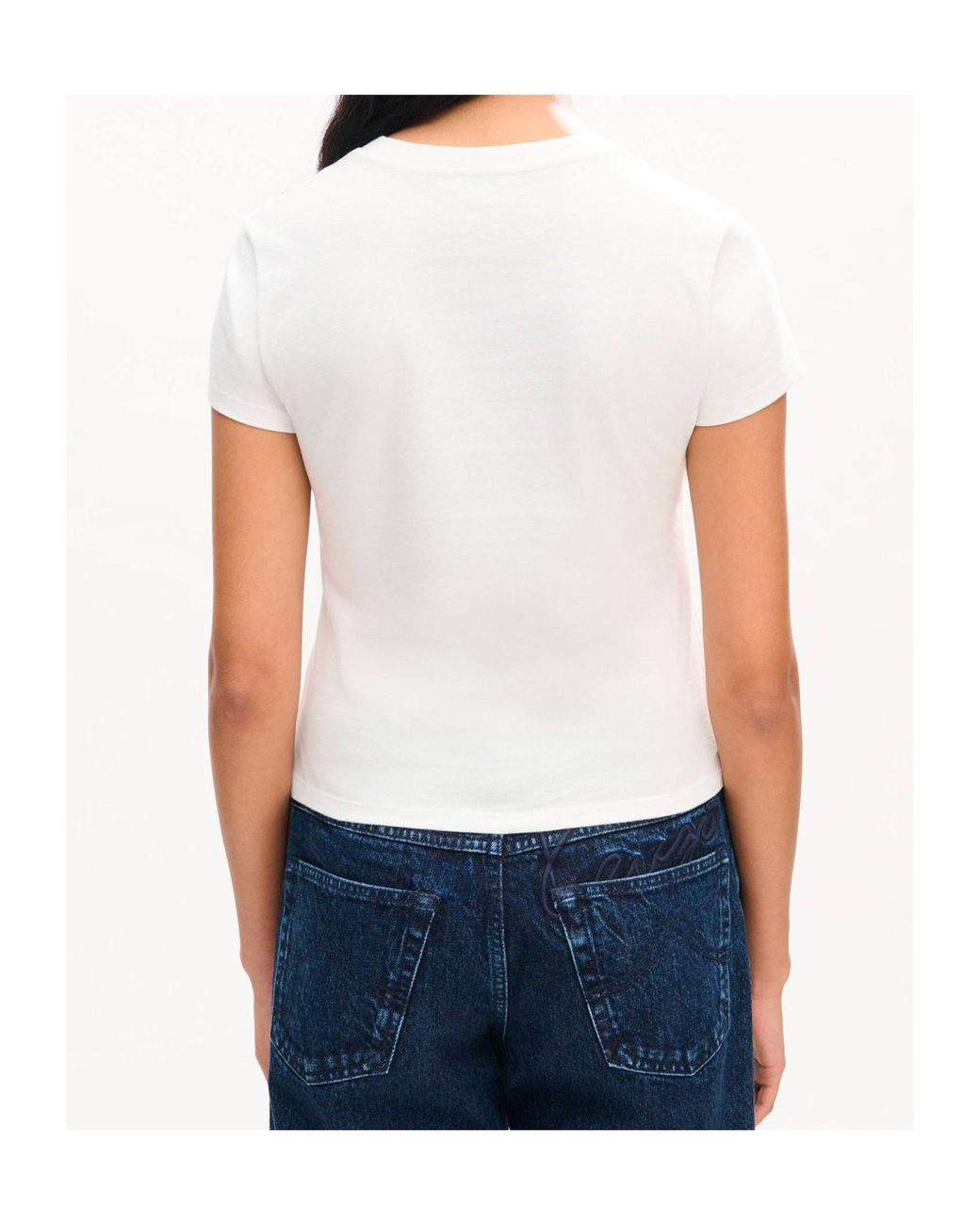 KENZO White Embroidered Logo T-Shirt