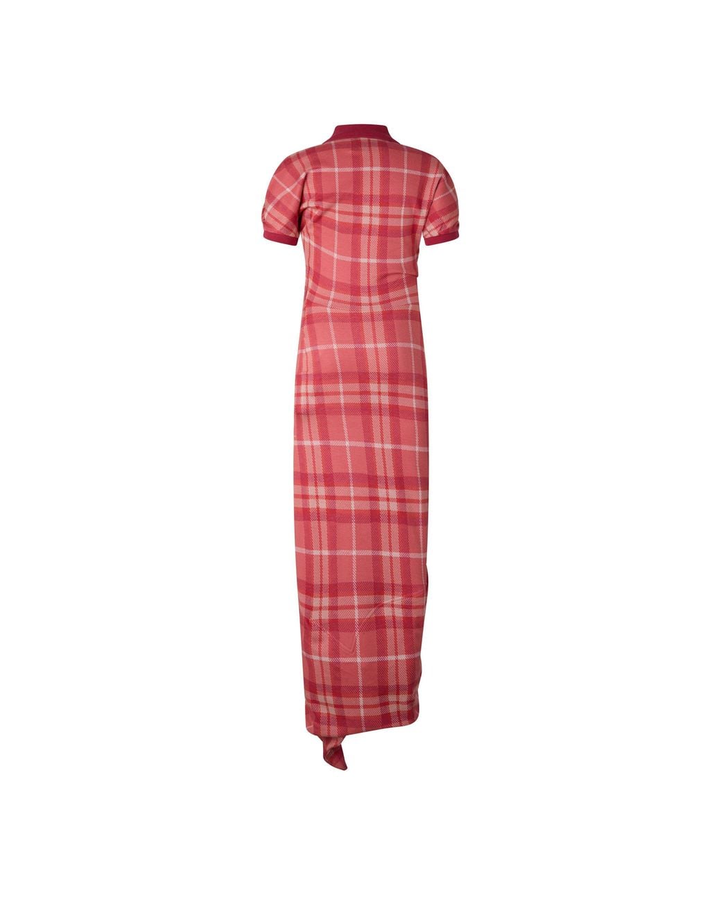 Vivienne Westwood Red Bodycon Maxi Dress With Puff Sleeves