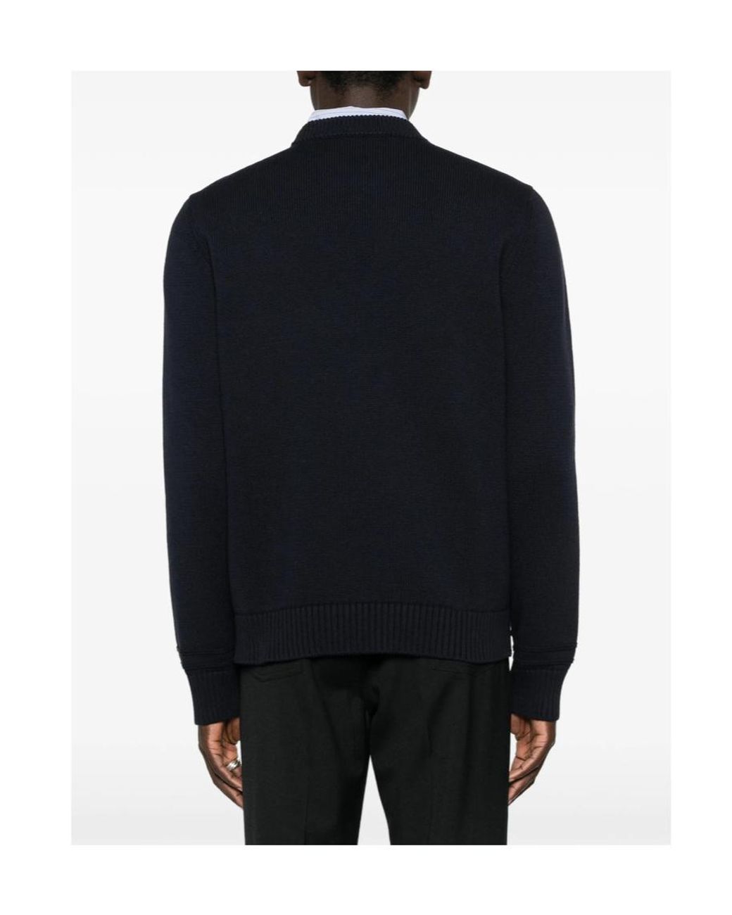 Gucci Black Logo Intarsia Knit Jumper for men
