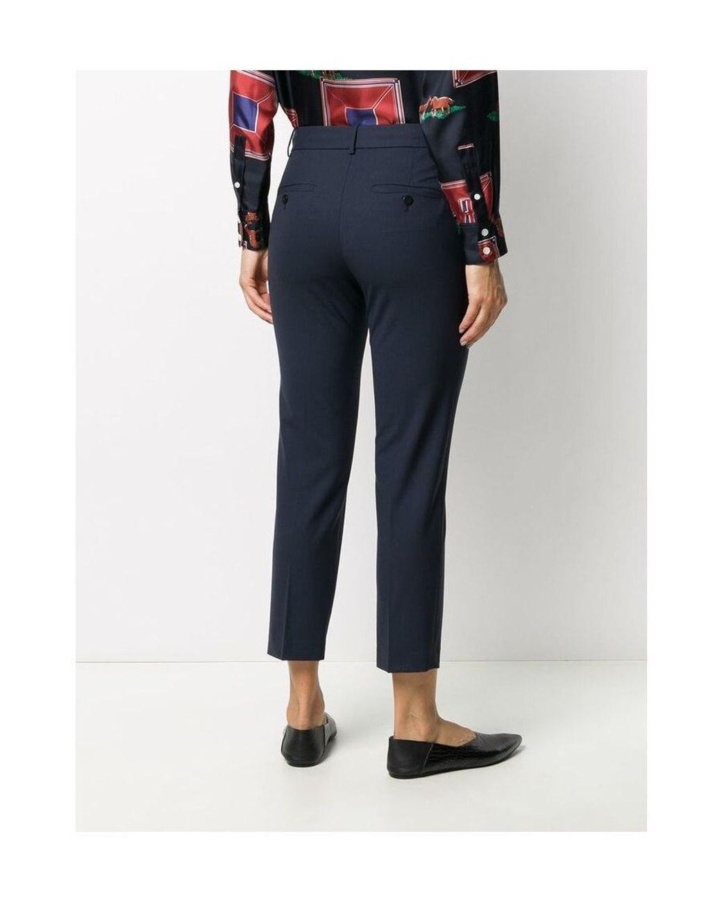 Theory Black Treeca Cropped Pants